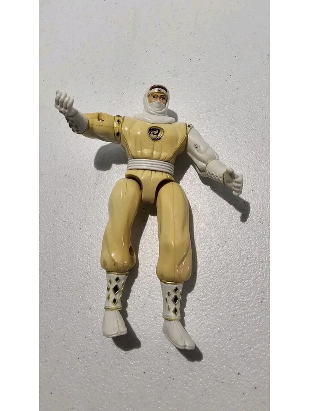 1995 Bandai Power Rangers Movie White Ninja Ranger Ninjetti Figure Vintage Loose